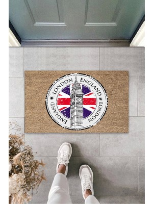 Narnuga 3D Baskı Özel Tasarım  Bej London Saat Kulesi  Paspas