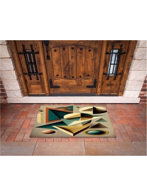 Narnuga 3D Baskı Özel Tasarım   Geometrik Dış Mekan Paspas 91