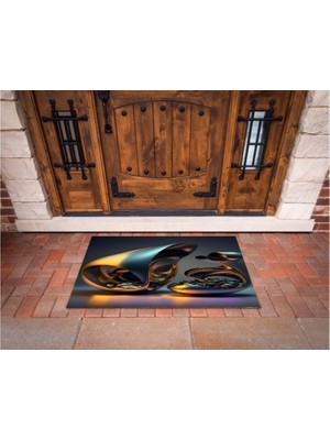 Narnuga 3D Baskı Özel Tasarım   Geometrik Dış Mekan Paspas 61