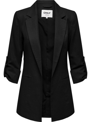 Only Ceket Yaka Kol Detaylı Truvakar Kol Siyah Kadın Blazer Ceket 15318983