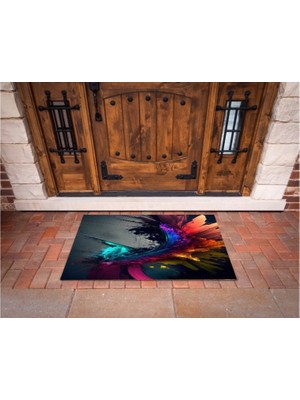 Narnuga 3D Baskı Özel Tasarım   Geometrik Dış Mekan Paspas 120