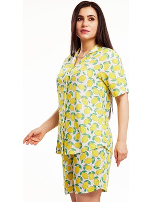 Baby Mom Limon Desenli Pijama Takımı Anne Giyim