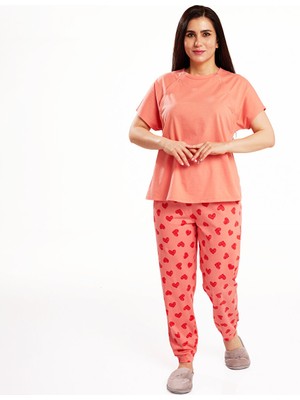 Baby Mom Kalp Desenli Pijama Takımı Anne Giyim