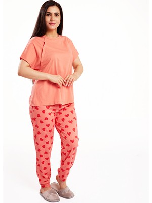 Baby Mom Kalp Desenli Pijama Takımı Anne Giyim