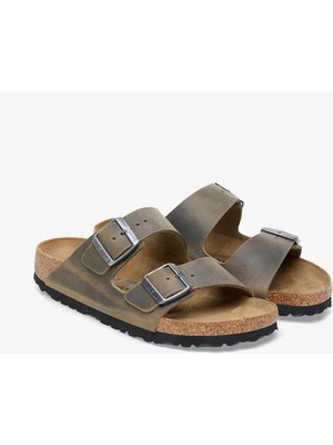 Birkenstock Arizona Leoi Faded Khaki Unisex Terlik