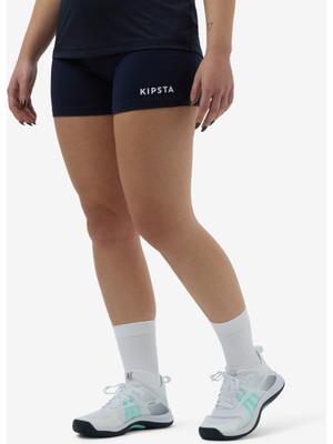 Decathlon ALLSIX Kadın Siyah Voleybol Şort V100 Hafif ve Rahat Başlangıç Seviyesi İçin