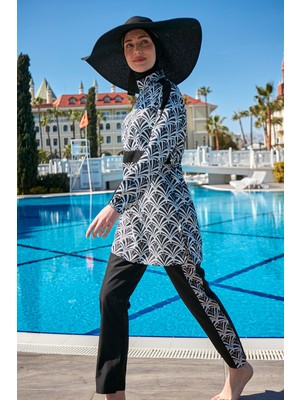 Remsa Mayo Remsa Paraşüt Su Tutmaz Tam Kapalı Tesettür Mayo R083 Şule