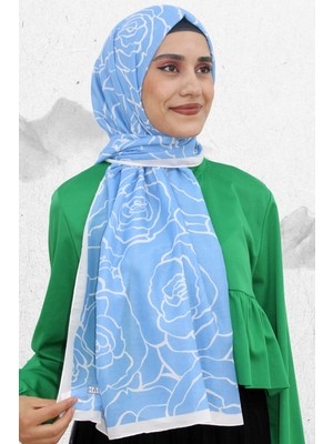 Elit Harem Gül Desen Pamuk Şal EŞ5208-2