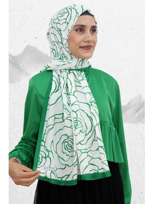 Elit Harem Gül Desen Pamuk Şal EŞ5208-1