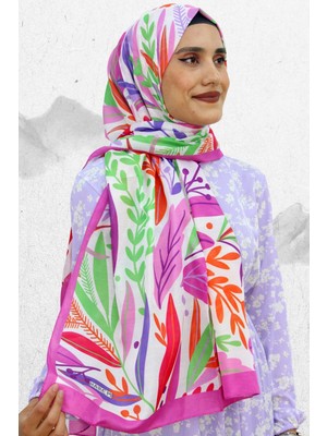 Elit Harem Soft Yaprak Desen Şal EŞ5199-10