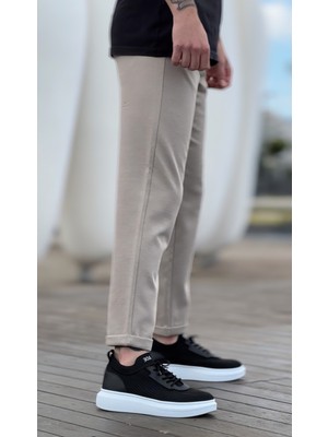 BOA BA0812 Özel Örme Triko Tarz Siyah Renk Spor Ayakkabı