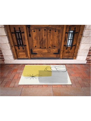 Narnuga 3D Baskı Özel Tasarım   Geometrik Dış Mekan Paspas 269