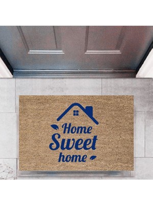 Narnuga Kapı Önü Paspası Dekoratif Dijital Baskı Home Sweet Home P-2321