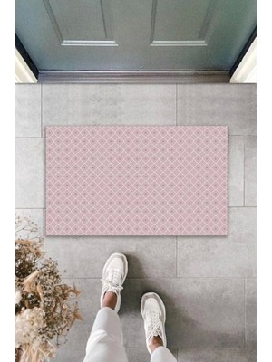 Narnuga Dekoratif Dijital Baskı Lila Motif Dış Mekan Paspas K-2092