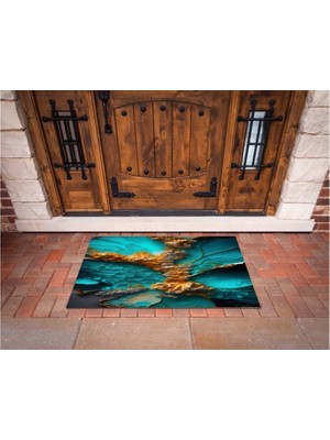 Narnuga 3D Baskı Özel Tasarım   Geometrik Dış Mekan Paspas 102