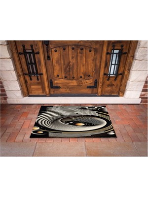 Narnuga 3D Baskı Özel Tasarım   Geometrik Dış Mekan Paspas 135