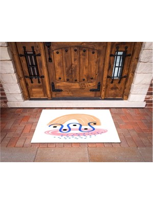 Narnuga 3D Baskı Özel Tasarım   Geometrik Dış Mekan Paspas 274