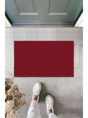 Narnuga Gül Kurusu Kapı Önü Paspası Kalp Motif Desen  K-3223