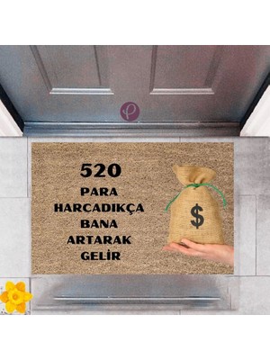 Narnuga Kapı Önü Paspası Dekoratif Dijital Baskı 520 Para P-2477