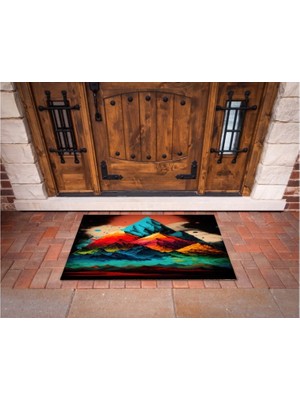 Narnuga 3D Baskı Özel Tasarım   Geometrik Dış Mekan Paspas 141