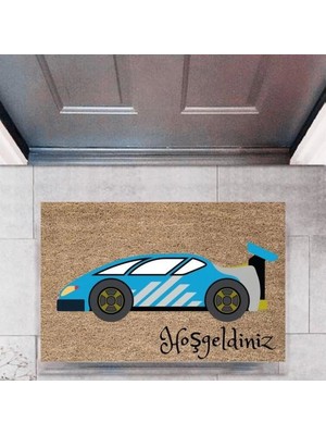 Narnuga Kapı Önü Paspası Dekoratif Dijital Baskı Arabalar P-2693