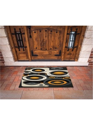 Narnuga 3D Baskı Özel Tasarım   Geometrik Dış Mekan Paspas 85