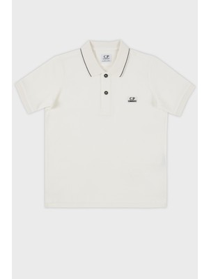 C.P. Company Streç Pamuklu Çocuk Polo Yaka T Shirt Polo Yaka T Shirt 10CKPL023 005263W 103