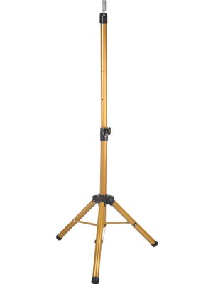 Trend Peruk Kuaför Eğitim Mankeni Için Metal Tripod - Simli Gold + Taşıma Çantası