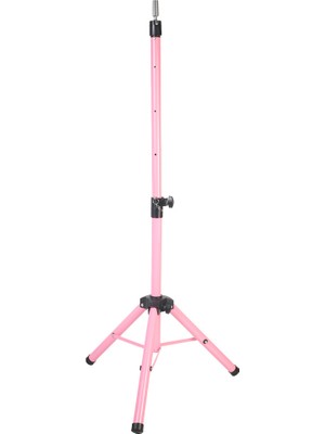 Trend Peruk Kuaför Eğitim Mankeni Için Metal Tripod - Pembe + Taşıma Çantası