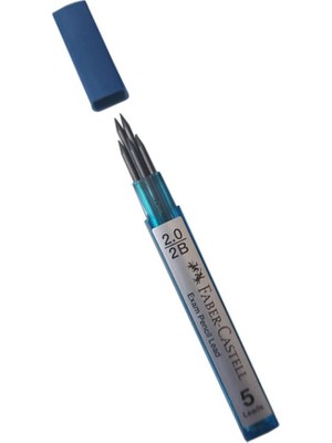 Faber-Castell Kalem Ucu 2.0 mm 1 Paket 2b Uç 2mm Siyah Sınav Kalemi Ucu