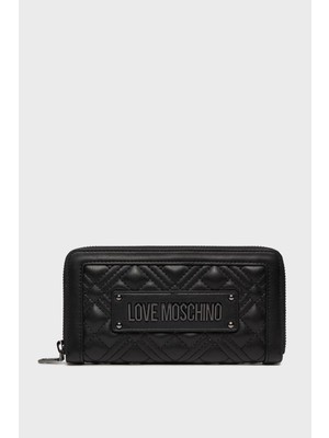 Love Moschino Logolu Çok Bölmeli Kapitone Cüzdan Kadın Cüzdan JC5600PP0ILA000A