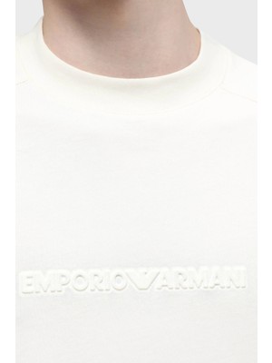 Emporio Armani Pamuklu Bisiklet Yaka Oversize T Shirt Erkek T Shirt 3D1T76 1jwzz 0128