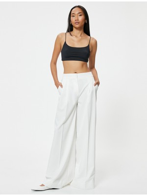 Koton Basic Ince Askılı Crop Atlet Slim Fit