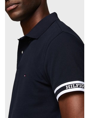 Tommy Hilfiger Streç Pamuklu Slim Fit Polo Yaka T Shirt Erkek Polo Yaka T Shirt MW0MW34737 Dw5