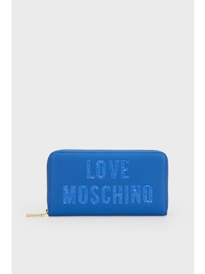 Love Moschino Logolu Çok Bölmeli Fermuarlı Cüzdan Kadın Cüzdan JC5634PP0IKK0715