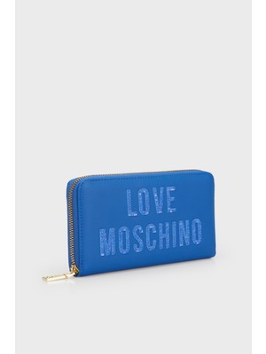 Love Moschino Logolu Çok Bölmeli Fermuarlı Cüzdan Kadın Cüzdan JC5634PP0IKK0715