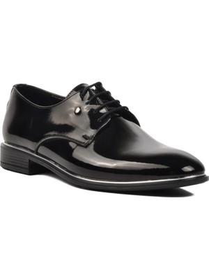 Ayakmod P500 Siyah Rugan Erkek Klasik Ayakkabı