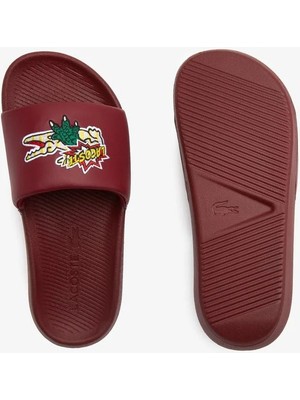 Lacoste Croco Kadın Bordo Terlik