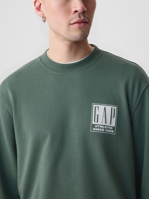 Gap Erkek Yeşil Gap Logo Oversize Sweatshirt