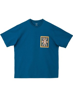 Nors Ancient Tribes Oversize Tshirt - Petrol