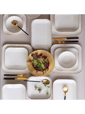 Kütahya Porselen Bone Minas 51 Parça Yemek Takımı