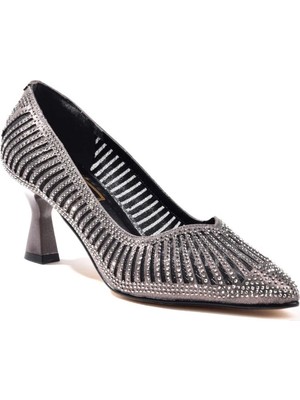 Miss Jena 5151 Zirkon Taşlı Kadın Abiye Ayakkabı