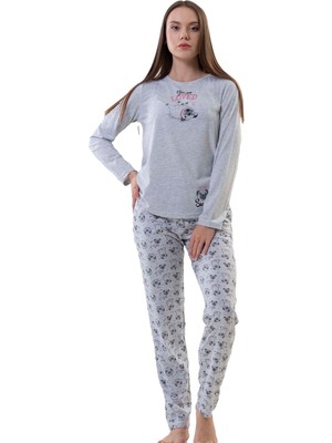 Vienetta 4 Mevsim Uzun Kollu Pijama Takımı