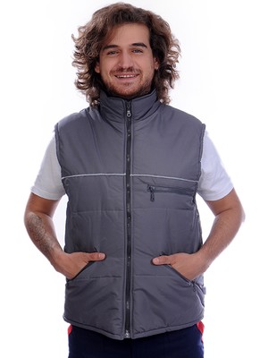 Formteks Oxford Yelek Polarlı Reflektör Biyeli Gri