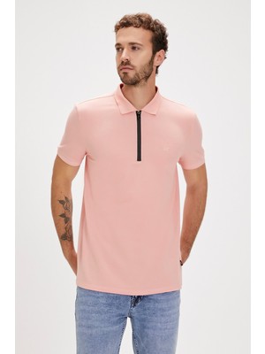 Bad Bear Cord Polo Yaka Pembe Erkek Tişört