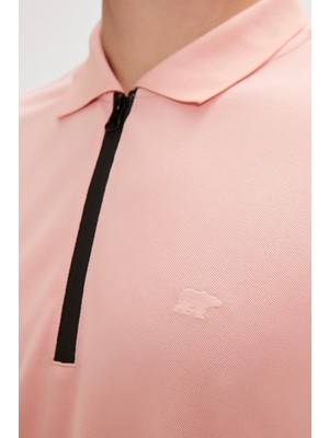 Bad Bear Cord Polo Yaka Pembe Erkek Tişört