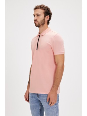 Bad Bear Cord Polo Yaka Pembe Erkek Tişört