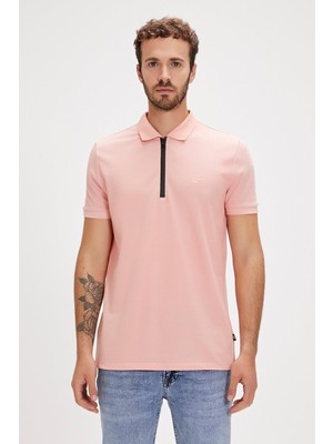 Bad Bear Cord Polo Yaka Pembe Erkek Tişört