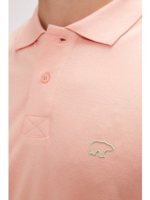 Bad Bear Pure Polo Yaka Pembe Erkek Tişört