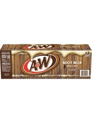 A&w Root Beer Soda 12 Adet